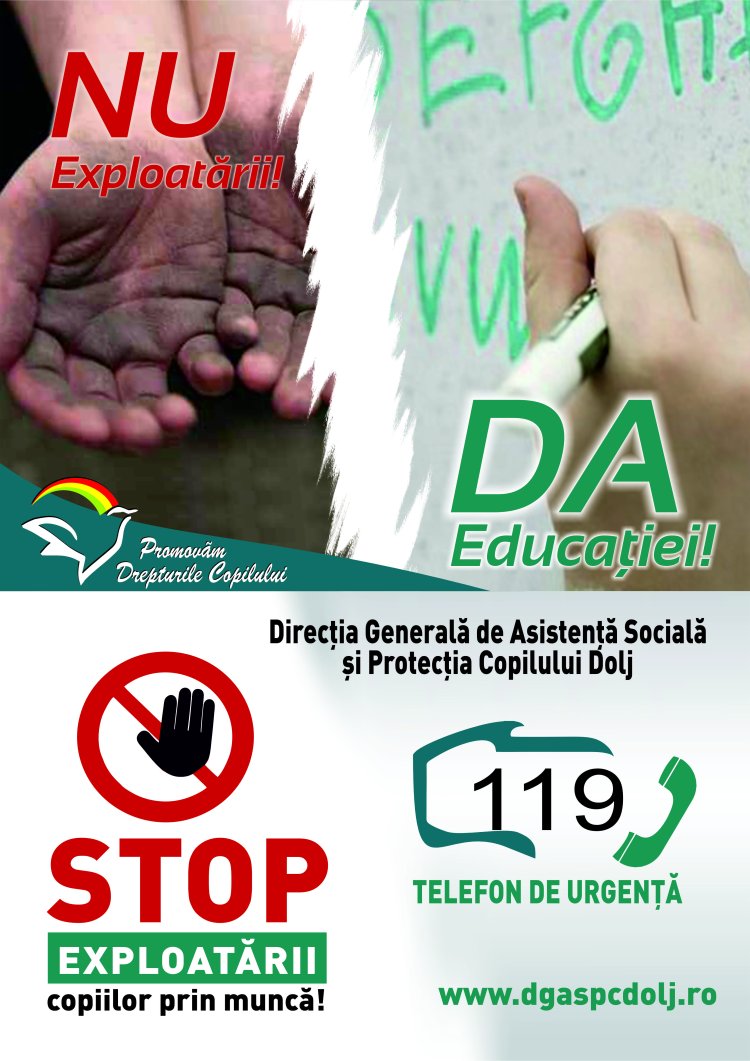 Campanie de informare a Direcţiei pentru Protecţia Copilului Dolj (DGASPC)