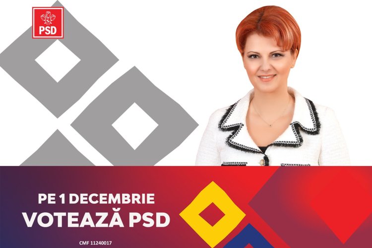 Lia Olguța Vasilescu: „Pe 1 decembrie, votează PSD la alegerile parlamentare!“ CMF 11240017