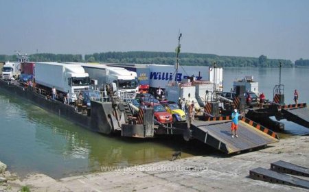 Se reia tranzitul cu feribotul, peste Dunăre la Bechet
