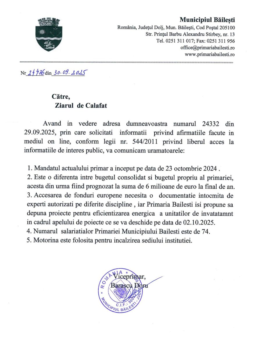 Dragoescu prins că iar bate câmpii în privința Băileștiului