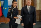 Polițista din Galicea Mare a fost premiată de ministrul Cătălin Predoiu