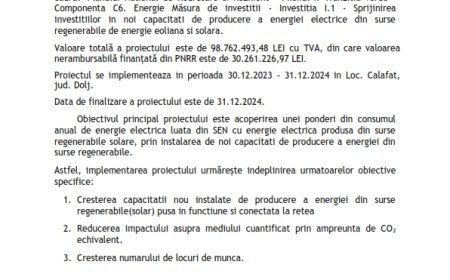 Comunicat demarare Voltacom